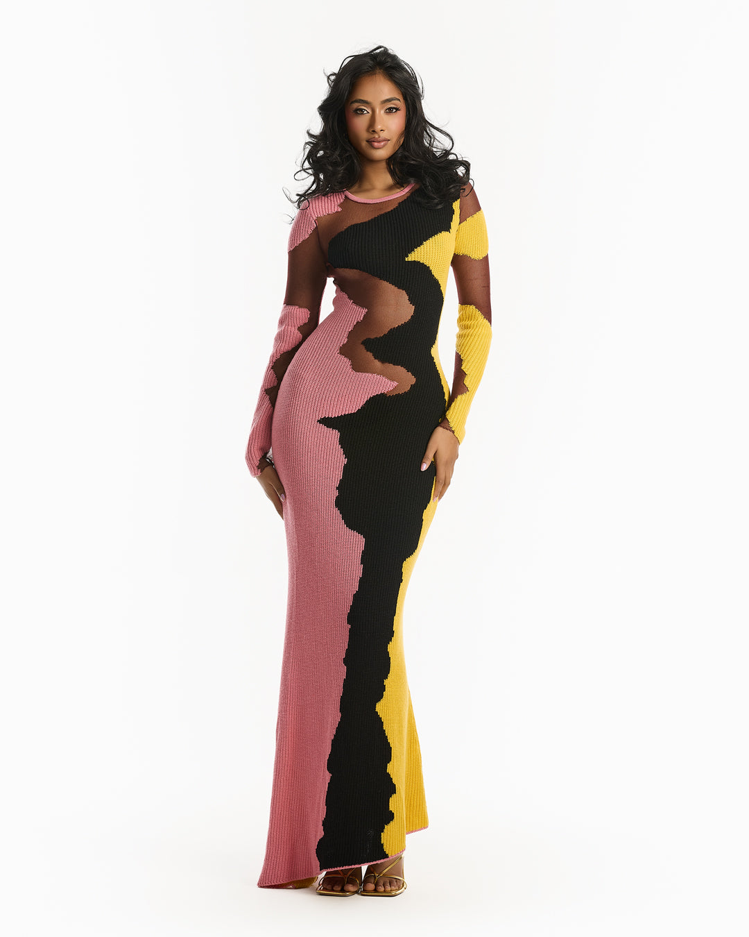 Jax Knit Gown Pink Hues / S Jax Knit Gown Pink Hues / S