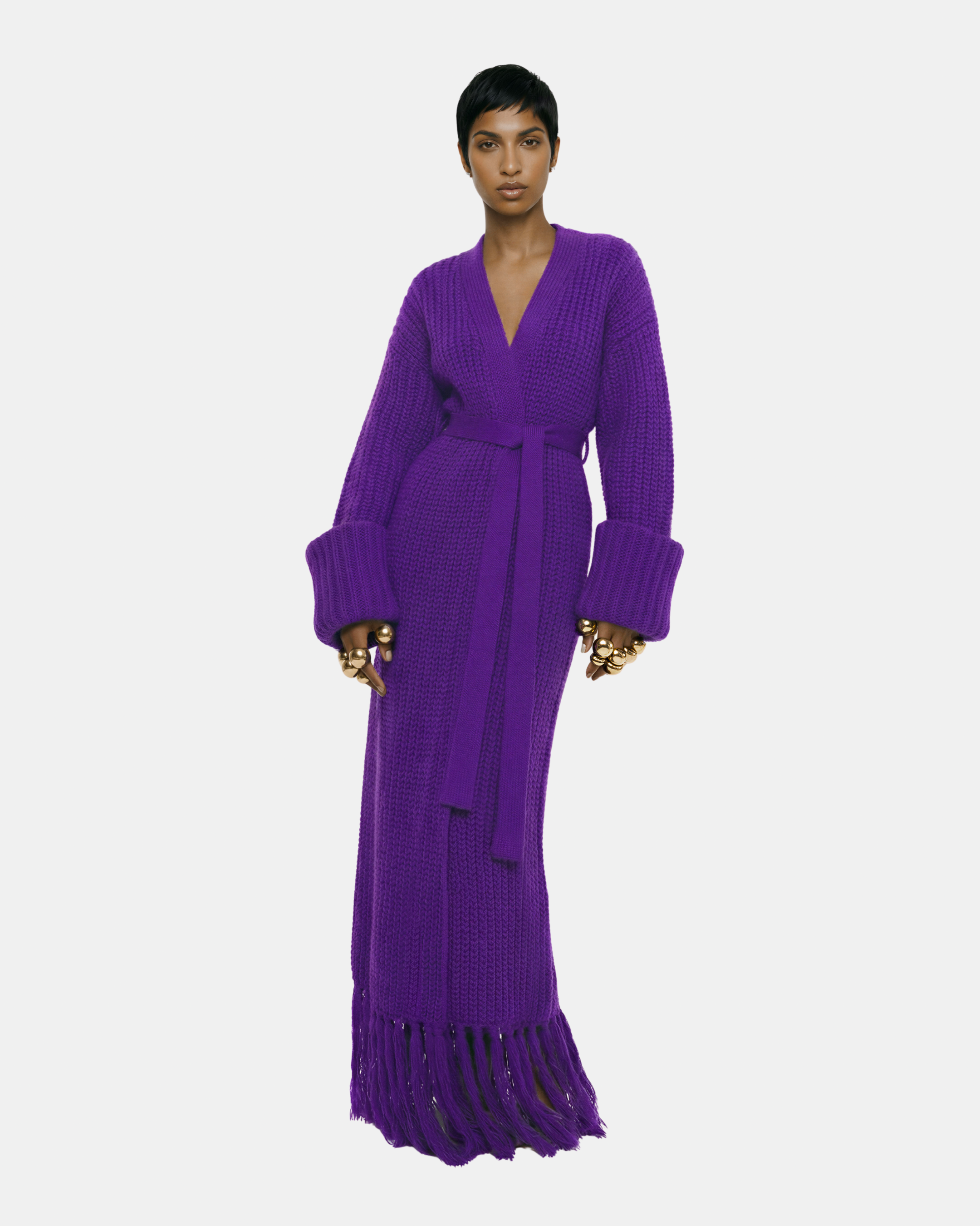 MIYA KNIT CARDIGAN DRESS – Hanifa MIYA KNIT CARDIGAN DRESS – Hanifa