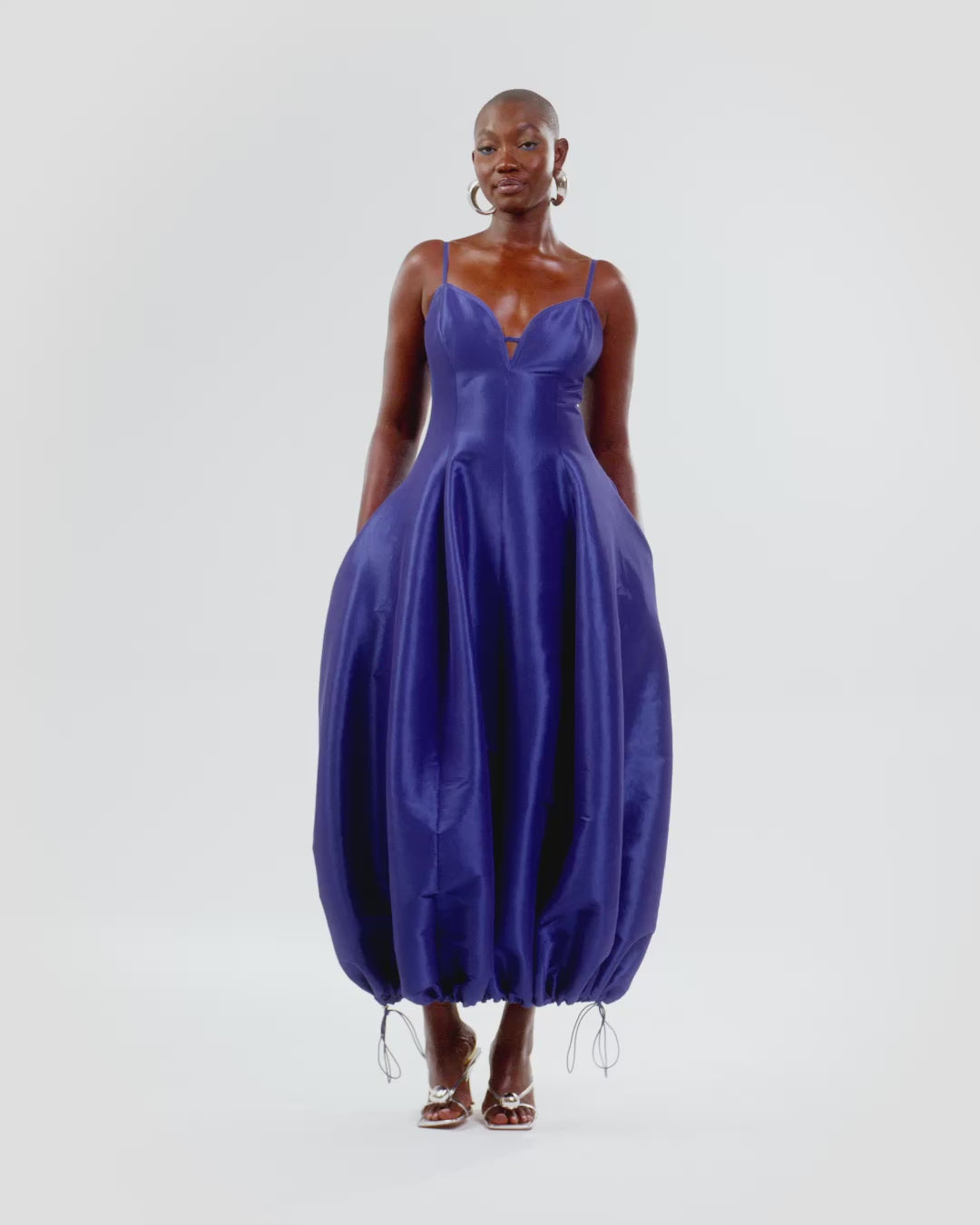 hanifa blue dress Mina Tassel Knit Gown XS / Ocean Blue