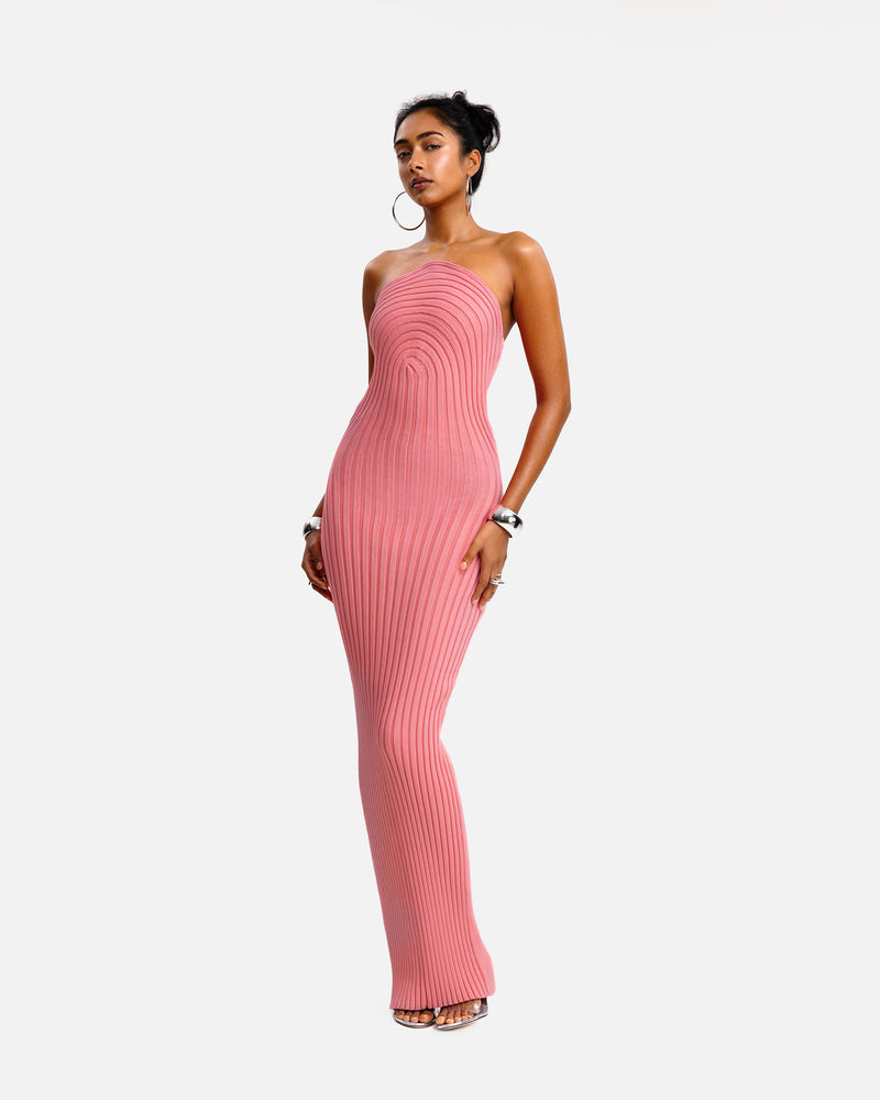 hanifa dress Harper Mini Flamingo Polka Dot / XS outStrap around the neck Size And Fit Model is 510 wearing a size Small Stretch Factor 3/3 True to size Length is 62 Fabric Care 75% Viscose25% NylonDry Clean to preserve Size Chart Hanifa Fit Guide Hanifa
