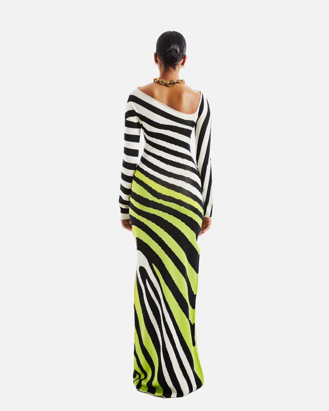 yellow and black striped dress GGOOLBUKJI Girls Striped Mini Dress in Yellow & Black Size Small *MADE IN KOREA*