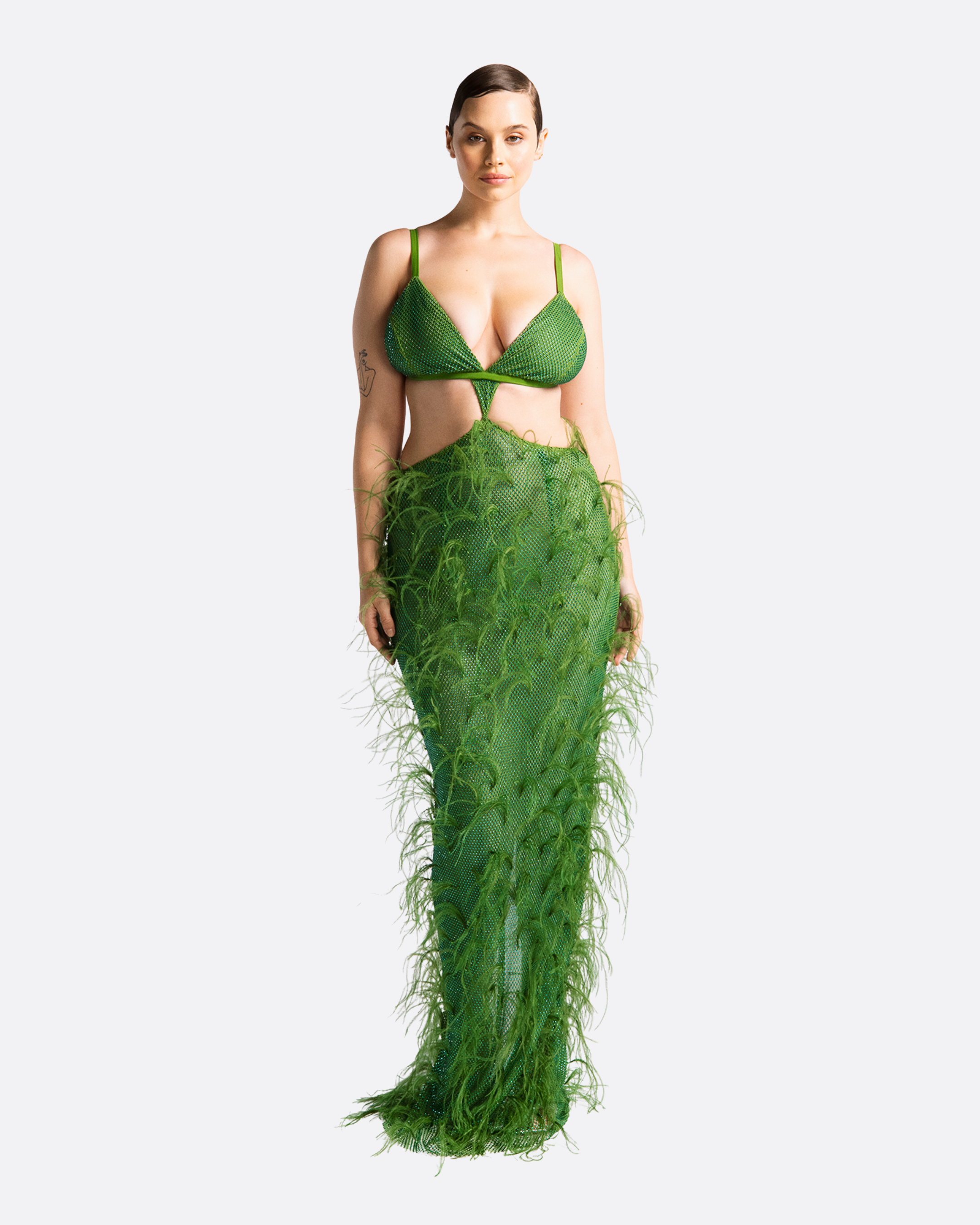 Leah Feather Gown Sample Sale