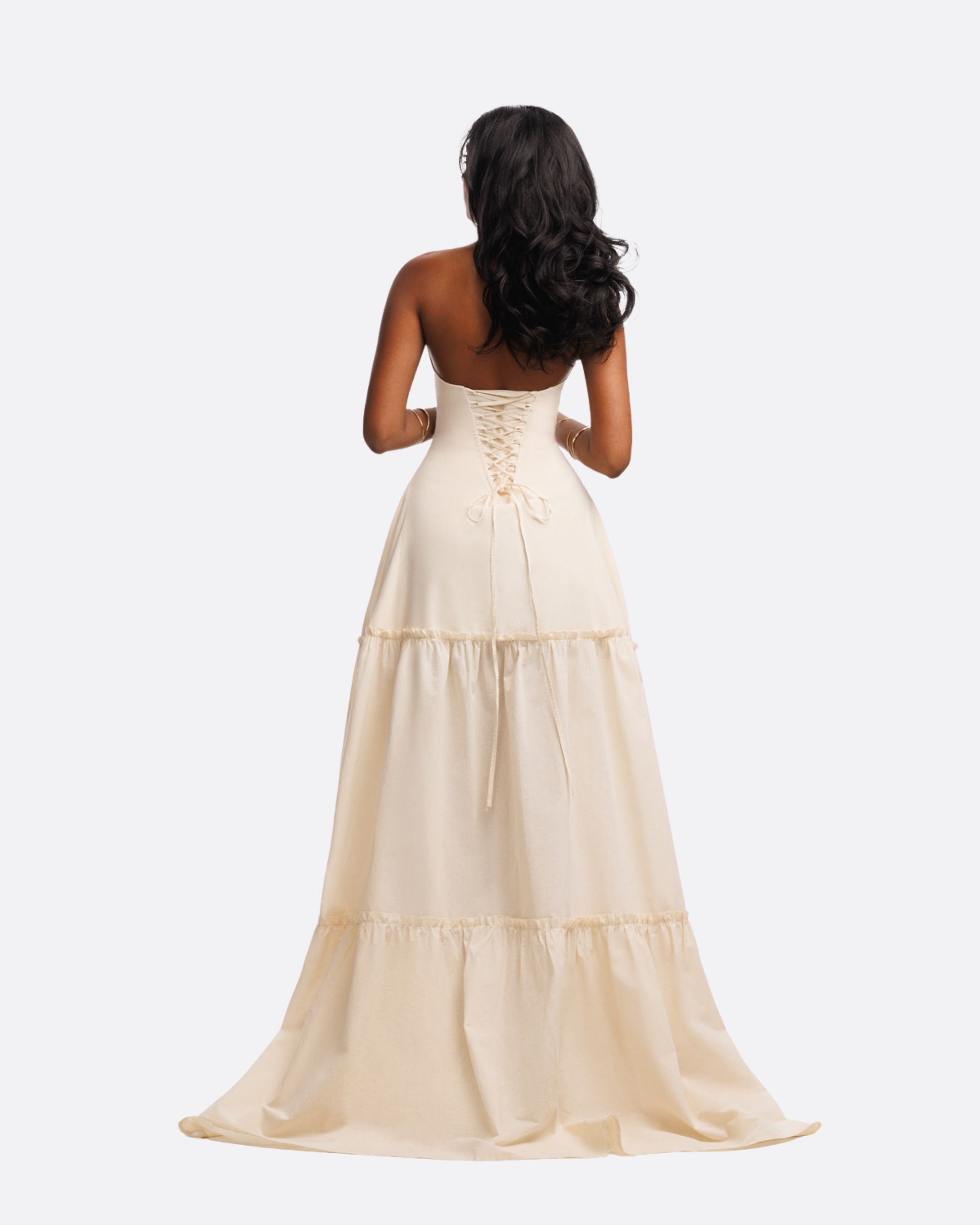 fatale maxi dress in vanilla Shop Fatale Maxi Dress In Vanilla | Jaded London