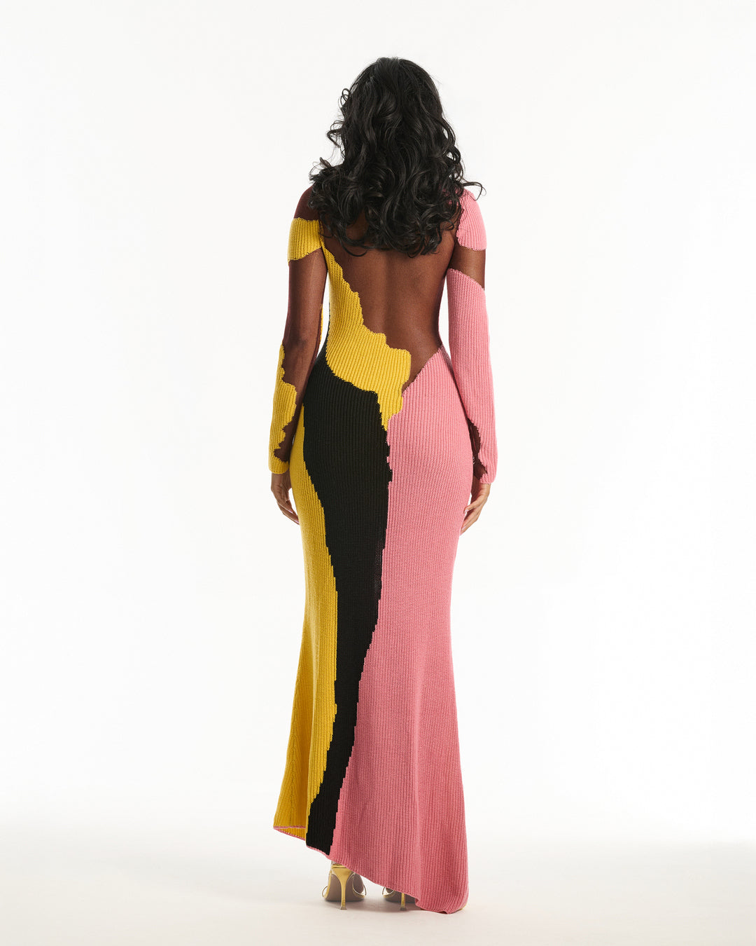 CHIKUWABU SHOULDER LACE DRESS / Black｜HAENGNAE （ヘンネ）