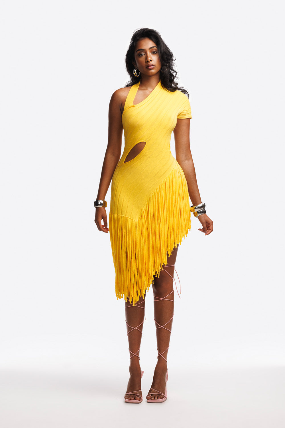 Lea Knit Fringe Dress