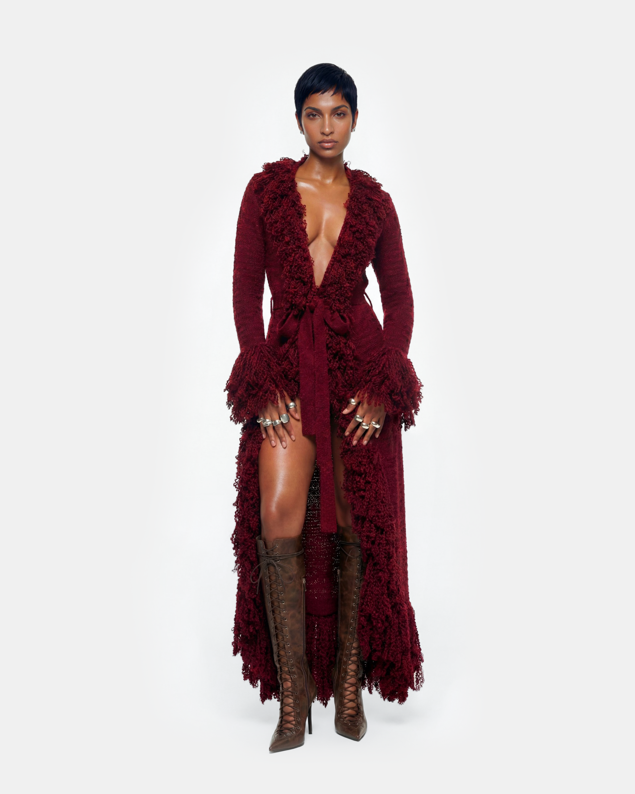 Mila Knit Cardigan Dress Hanifa Mila Knit Cardigan Dress Hanifa
