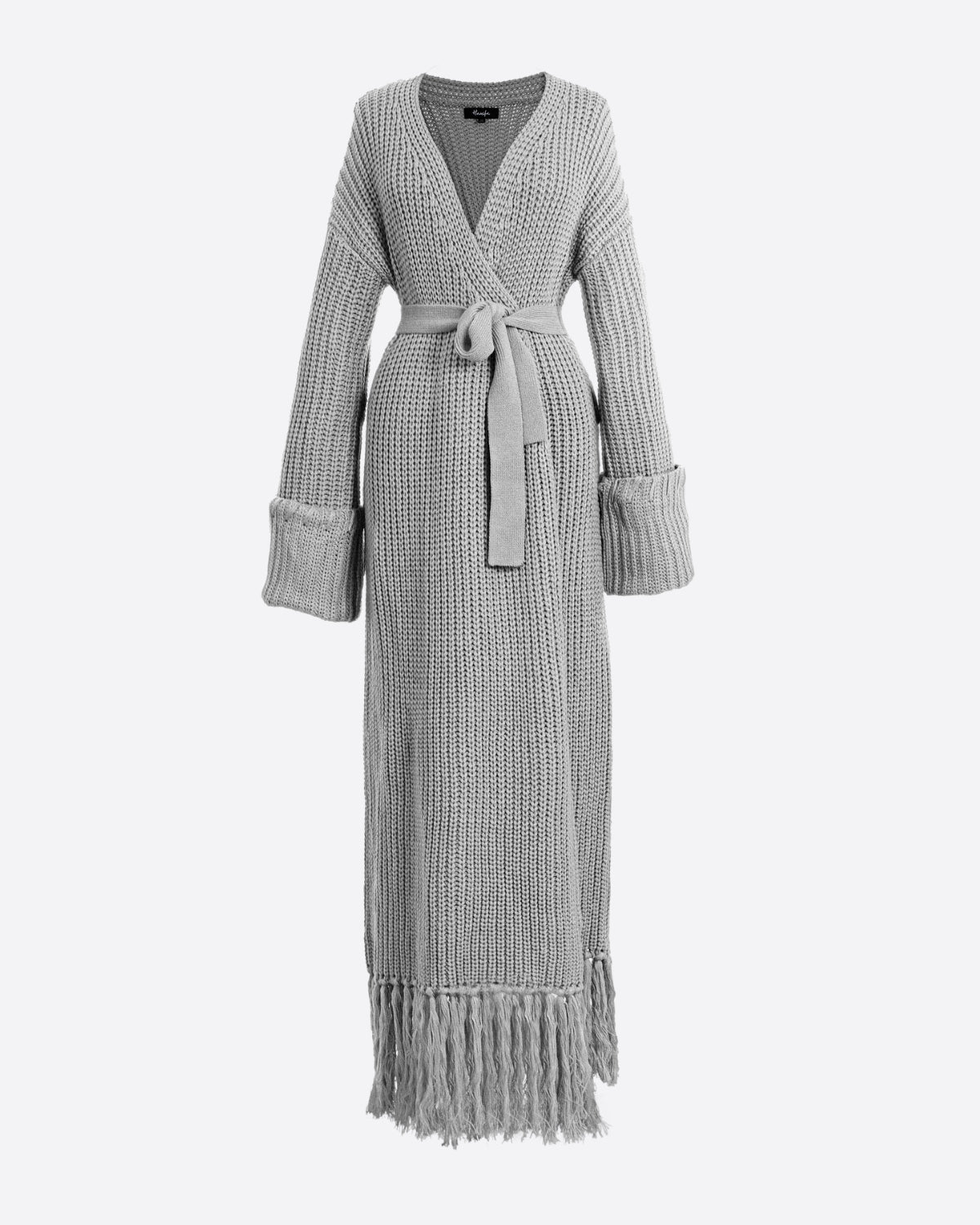 MIYA KNIT CARDIGAN DRESS S/M / Heather Gray MIYA KNIT CARDIGAN DRESS S/M / Heather Gray