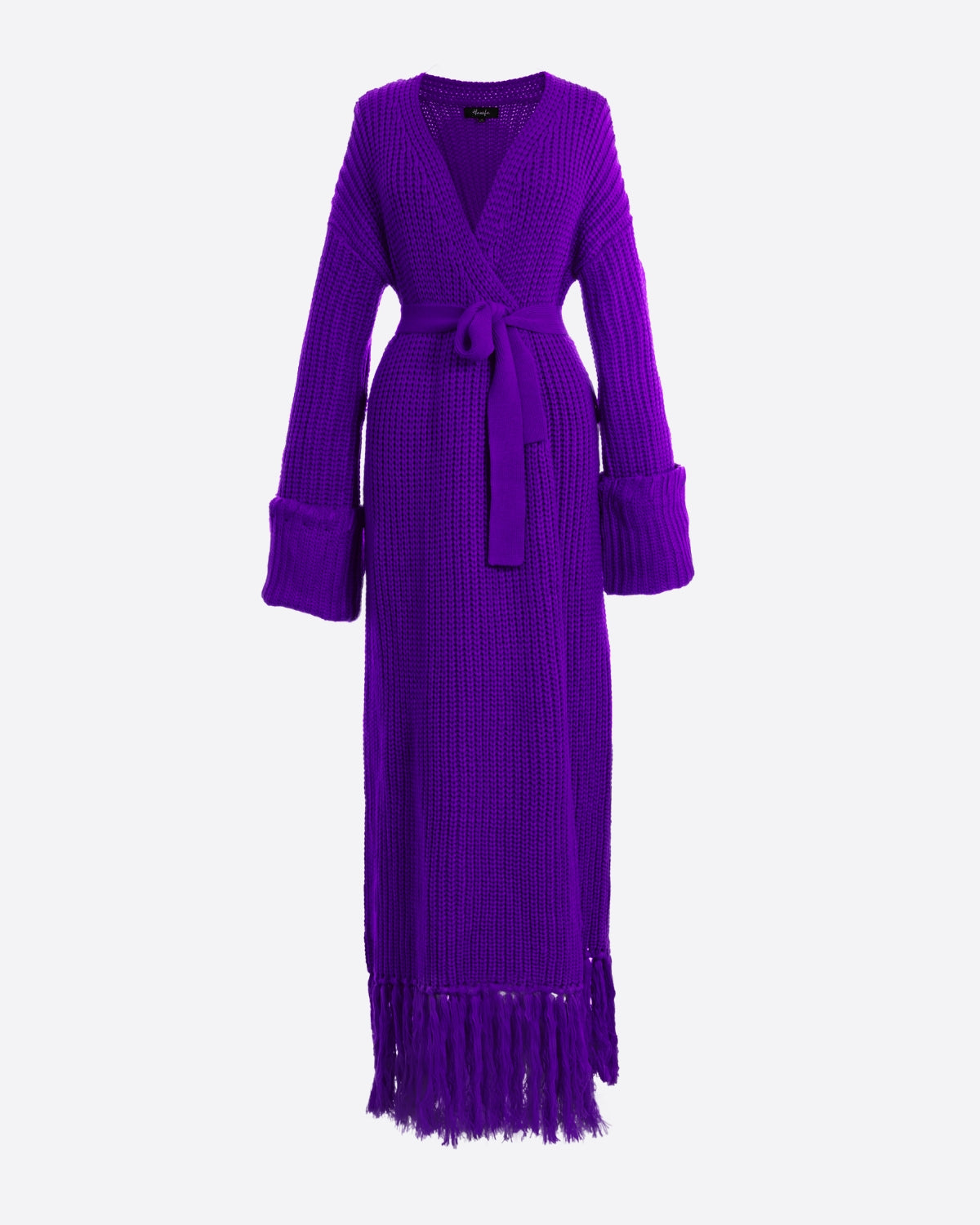 MIYA KNIT CARDIGAN DRESS L/XL / Purple MIYA KNIT CARDIGAN DRESS L/XL / Purple