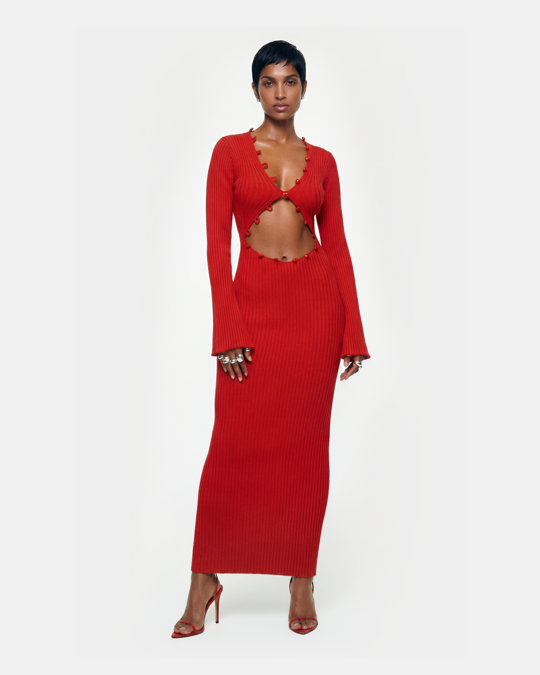 formal tight dress Mermaid Tight Orange Long Prom Dress Formal Gown PSK541 US10 / Custom Color