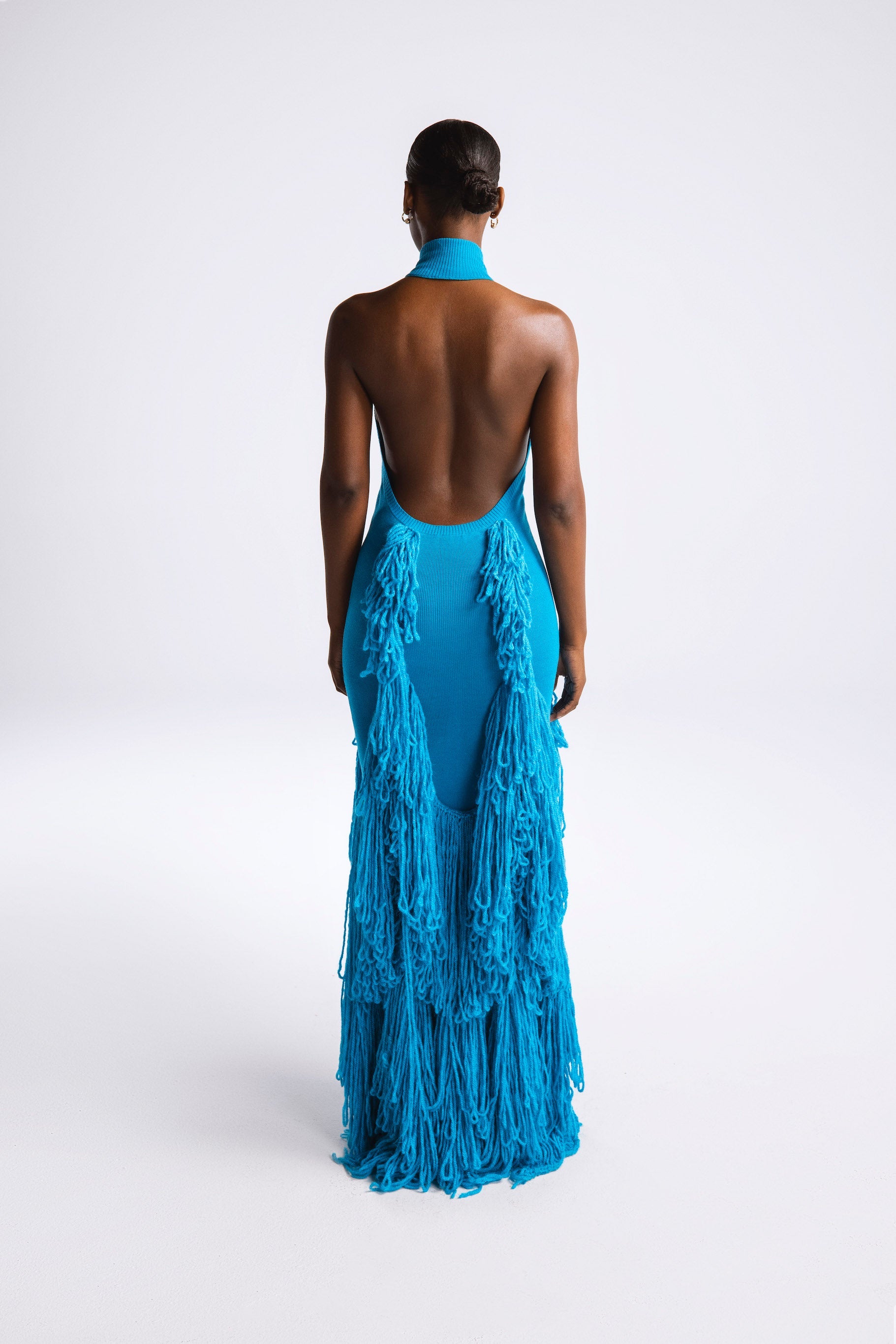 Mina Tassel Knit Gown Sample Sale